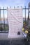 September 11, 2001 Memorial on rooftop looking over Weehawken, New Jersey, New York City, NY