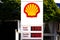 September 11, 2020, Brazil. The logo of Royal Dutch Shell at a gas station in Dourados, Mato Grosso do Sul, Brazil