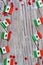 September 16. Independence day Mexico, the concept of independence , patriotism and freedom. Mini paper flags with white, green,