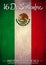 September 16 Mexican independence day spanish text