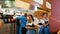 September 17, 2017 - Munich, Germany:Waitresses in national Bavarian suits wait for food and beer in beer tent