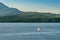 September 17, 2018 - Tongass Narrows, AK: Aluminum fishing boat, early morning near Gravina Island, North of Ketchikan.