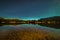 SEPTEMBER 18, 2018 - COLORADO, USA, Molas Lake with stars at night, South of Silverton, Route 550