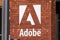 September 20, 2019 San Francisco / CA / USA - Close up of Adobe sign at their corporate headquarters in San Francisco