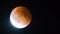 September 2015 lunar eclipse - super blood moon - as seen from Minnesota, USA - September 27 / 28