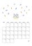 September 2020 doodle wall calendar