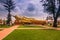 September 26, 2014: Giant golden Buddha in VIentiane, Laos