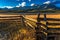 September 28, 2016 - San Juan Mountains In Autumn, near Ridgway Colorado - off Hastings Mesa, dirt road to Telluride, County Road