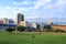 September 28 2022 - Port Elizabeth, South Africa: This memorial with a pyramid and mosaic is located in Donkin` Reserve. From thi