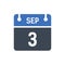 September 3 Calendar, date, interface, time icon, Web, internet, setting, time, calendar, change, date Calendar Date Icon