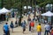 September 4, 2017 Woodside/CA/USA - People visit the Kings Mountain Art Fair located on Skyline Boulevard on Labor Day, San