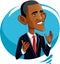 September 6, 2016, Barack Obama Vector Caricature