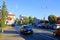 September 8 2021 - Bistrita, Bistritz, Romania: View of old houses in Old Town in Romania