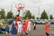 September 9, 2018, Russia, St. Petersburg, street basketball competition