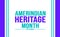 September is Amerindian Heritage Month background template. Holiday concept. background