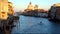 September evening on the Grand canal. Venice timelapse