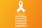 September is National Childhood Cancer Awareness Month. Template for background, banner, card, poster with text