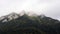 September Pieniny, Peaks of the Three Crowns in the fog, autumn