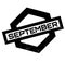 September rubber stamp