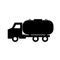 Septic tank truck silhouette icon