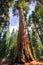Sequoia Tree Rising to the Sky, Sequoia National Park, California