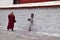 SERA MONASTERY, LHASA, TIBET - CIRCA OCTOBER 2019: One of the great three Gelug university monasteries of Tibet