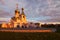 Serafim Sarovsky temple on sunset in Khabarovsk, Russia