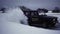 Serbia, Belgrade - January 20, 2023: Winter drift on old car. Clip. Winter country drift on old cars. Racing or