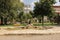 SERBIA, BELGRADE, PIONEERS PARK - JULY 30, 2019: The fountain `Girl with the jug` in Pioneers Park in Belgrade