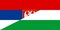 serbia hungary flag