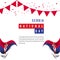 Serbia National Day Vector Template Design Illustration