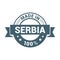 Serbia stamp design vector