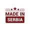 Serbia stamp design vector