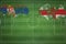 Serbia vs England Soccer Match, national colors, national flags, soccer field, football game, Copy space