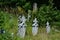 Serbian Orthodox stone tombstones