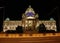 Serbian parliament building - night scene