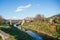 Serchio river,lucca,italy