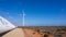 Sere Wind farm with wind turbines on the west coast of South Africa