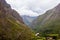 The seren water flow in the valley.