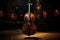 Serenade of Strings: Double Bass in a Majestic Concert Hall. AI generated