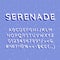 Serenade vintage 3d vector alphabet set