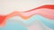 Serene Action Painting: Colorful Abstract Background With Minimalist Waves