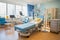 A serene ambiance in an empty children\\\'s hospital room