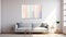 Serene Atmosphere: Minimalist Pastel Stripes Art In A Living Room