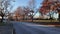 Serene Autumn Park Scene with Colorful Foliage and Pathway