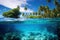 Serene Azure Lagoon: Tropical Paradise