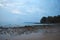 Serene Beach, Blue Sky and an Island at Distance - Seascape at Dawn - Sitapur, Neil Island, Andaman, India