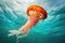 Serene beauty: captivating jellyfish in the underwater world, a mesmerizing display of aesthetics, tranquility, and