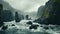 Serene Black Cliffs: Dystopian Landscapes Inspired By Scottish Landscapes