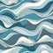 Serene Blue Wavy Abstract Pattern Background